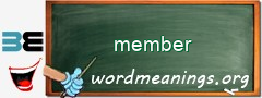 WordMeaning blackboard for member